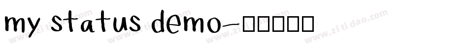 my status demo字体转换